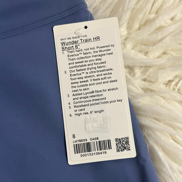 Lululemon Wunder Train High-Rise Shorts 6”